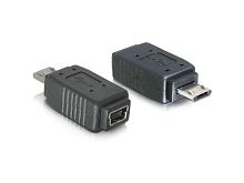 Переходник Micro USB AM -  Mini USB 5P AF