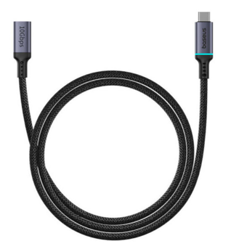 Удлинитель кабеля Baseus High Definition Extension Cable USB-C Male to Female 10Gbps, 1м (B0063370C111-01) Удлинитель кабеля Baseus High Definition Extension Cable USB-C Male to Female 10Gbps, 1м (B0063370C111-01)