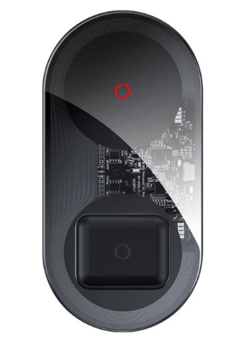 Беспроводное зарядное устройство Baseus Simple 2in1 Wireless Charger Turbo Edition 20W (TZWXJK-B01)