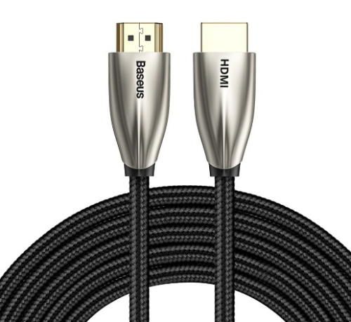 Кабель Baseus Horizontal 4K HDMI Male To 4K HDMI Male Adapter Cable (CADSP-D01) 5m