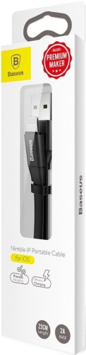 Кабель Baseus Nimble IP Portable 23 cm Lightning - USB (CALMBJ-B01, CALMBJ-B91)