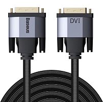 Кабель Baseus Enjoyment Series DVI Male To DVI Male bidirectional Adapter Cable 1m (CAKSX-Q0G) Акция!