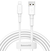 Кабель Baseus Mini White Cable USB - Lightning, 2.4A, 1м (CALSW-02)