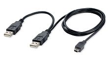 Кабель USB 2.0 для внешних жестких дисков (USB mini) с дополнительным питанием