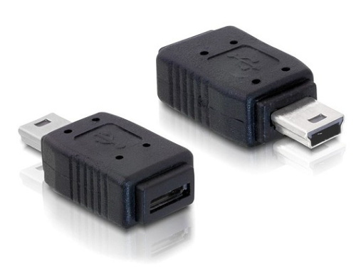 Переходник Mini USB 5P AM -  Micro USB AF