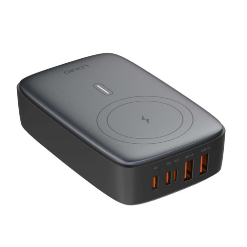 Беспроводное настольное зарядное устройство LDNIO Q4010 140W GaN Multiport Desktop Charging Wireless Charger 3xUSB-A, 3xUSB-С